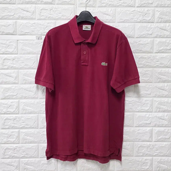 [BUNJANG] Lacoste Short-Sleeve Polo Shirt E472 / 100 라코스테 반팔 카라티 E472