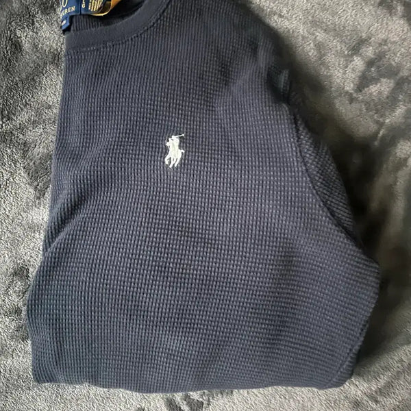 [BUNJANG] Polo Ralph Lauren Waffle Long Sleeve Navy / 폴로 랄프로렌 와플 롱슬리브 네이비