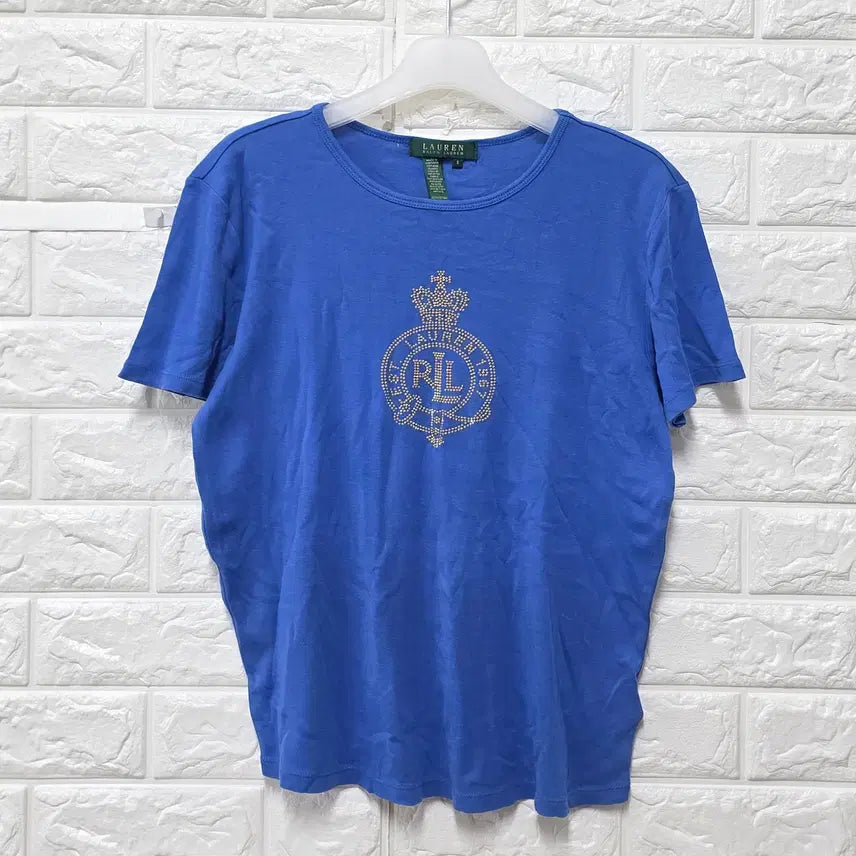 [BUNJANG] Polo Ralph Lauren Blue Short Sleeve T-Shirt / S-M 폴로랄프로렌 블루 반팔 티 E474