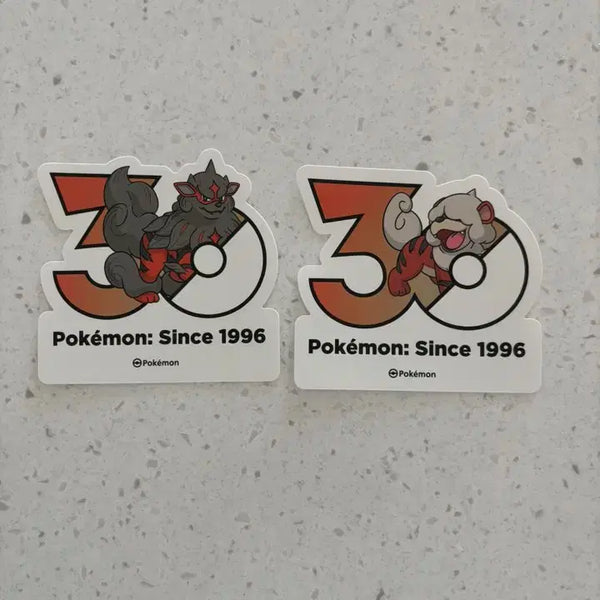 [BUNJANG] Pokemon 30th Anniversary Stickers: Hisuian Arcanine & Hisuian Typhlosion / 포켓몬 30주년 스티커 히스이 가디, 윈디