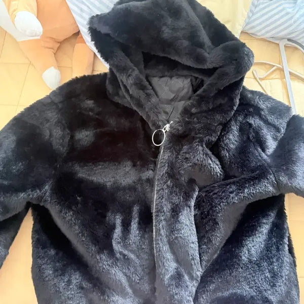 [BUNJANG] Perverze Parka Black / 양지뢰 지뢰계 퍼파카 블랙 검정 보세