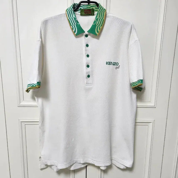[BUNJANG] Kenzo Golf Men's Short Sleeve Polo Shirt / (100~105)겐죠 골프 남성 카라 반팔티