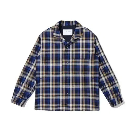 [BUNJANG] Customellow Checked Cotton Blend Shirt Jacket / 커스텀멜로우 셔츠 자켓
