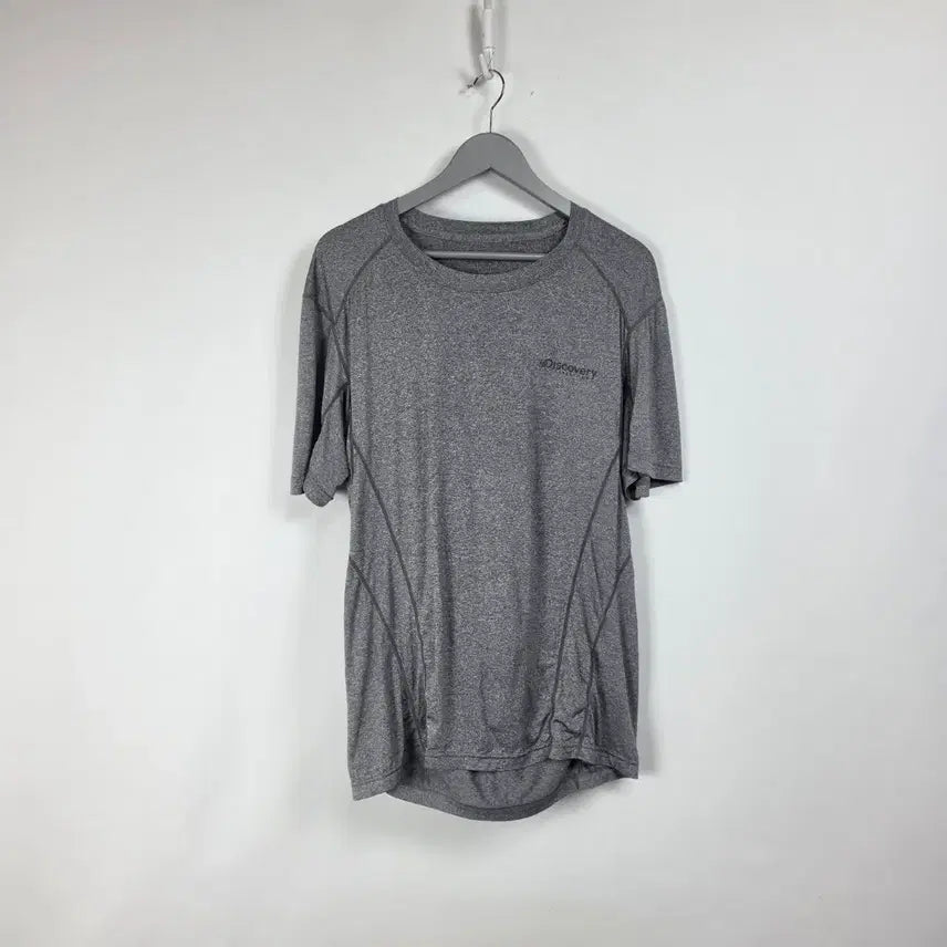 [BUNJANG] Discovery Functional Half-Sleeve T-Shirt Grey Men's Size 100 / 디스커버리 기능성 반팔 티셔츠 그레이 남 100. 260804