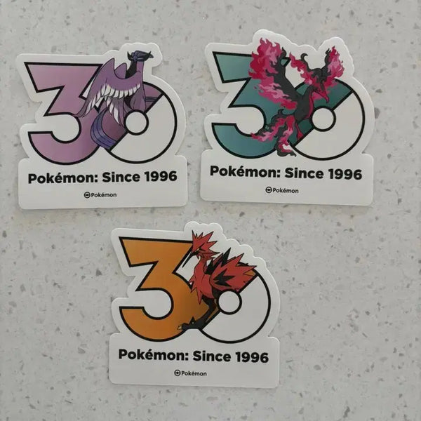 [BUNJANG] Pokemon 30th Anniversary Galarian Legendary Birds Sticker Set / 포켓몬 30주년 스티커 가라르 전설의 새 시리즈