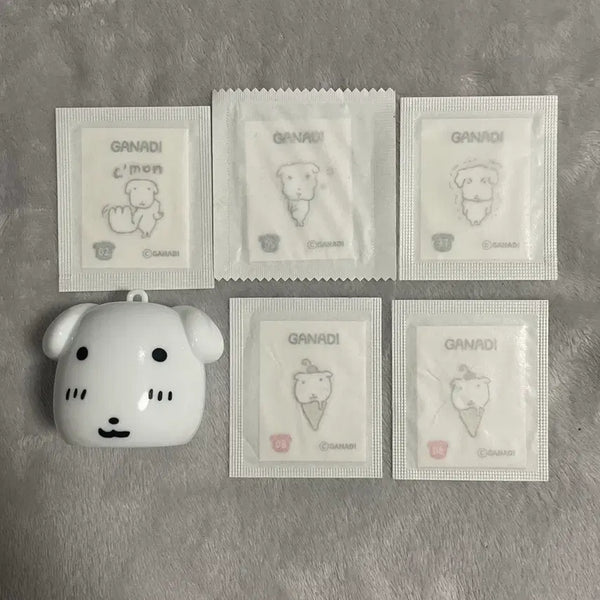 [BUNJANG] Ganadi Sticker Set 2, 5, 8, 37 Rare - Ice Cream, Shy Milk Keychain / 가나디 띠부씰 2 5 8 37 레어 아이스크림 부끄 우유 키링