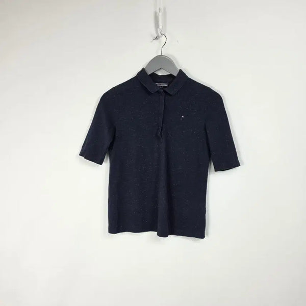 [BUNJANG] Tommy Hilfiger Pearl Short Sleeve Polo Shirt Navy Women's XS / 타미힐피거 펄 반팔 카라티 네이비 여 85. 260804