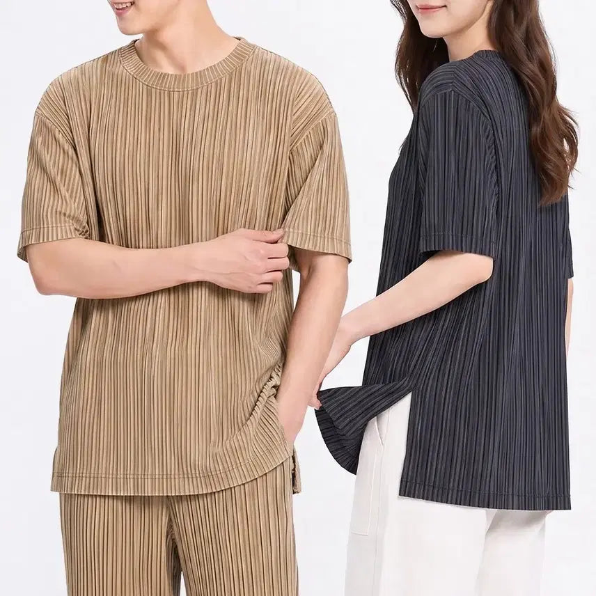 [BUNJANG] Unisex Big Size Short Sleeve T-Shirt / 반팔 빅사이즈 티셔츠 남녀공용
