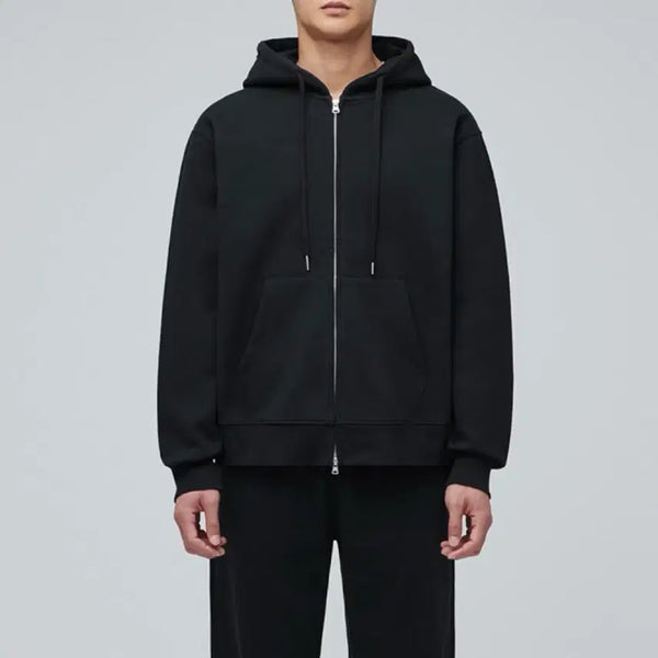 [BUNJANG] Musinsa Standard Brushed Hoodie Zip-up Black / [M] 무신사 스탠다드 기모 후드집업 블랙