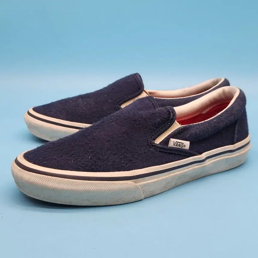 [BUNJANG] Vans Navy Slip-On Shoes (245mm) / 반스 네이비 슬립온 245