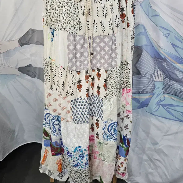 [BUNJANG] Patchwork Long Skirt / 패치워크 롱 스커트