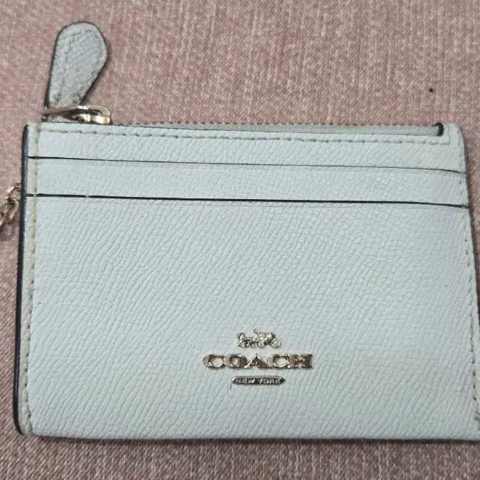 [BUNJANG] Coach Mini Skinny Zipper Card Wallet with Keyring / [정품] 코치(COACH) 미니 스키니 지퍼 카드 지갑 (키링 포함)