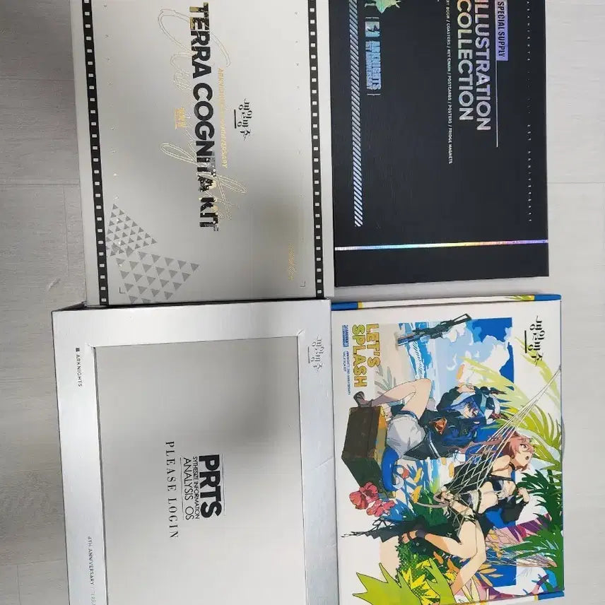 [BUNJANG] Arknights 1st-4th Anniversary Illustration Book Set / 명일방주 1~4주년 일러스트북