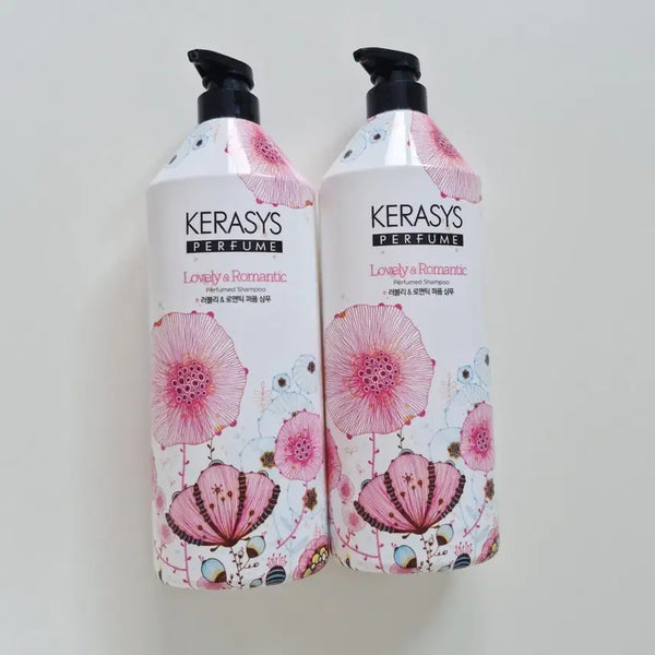 [BUNJANG] Kerasys Perfume Shampoo Lovely & Romantic Set / 케라시스 퍼퓸 샴푸 러블리 & 로맨틱 2개 일괄