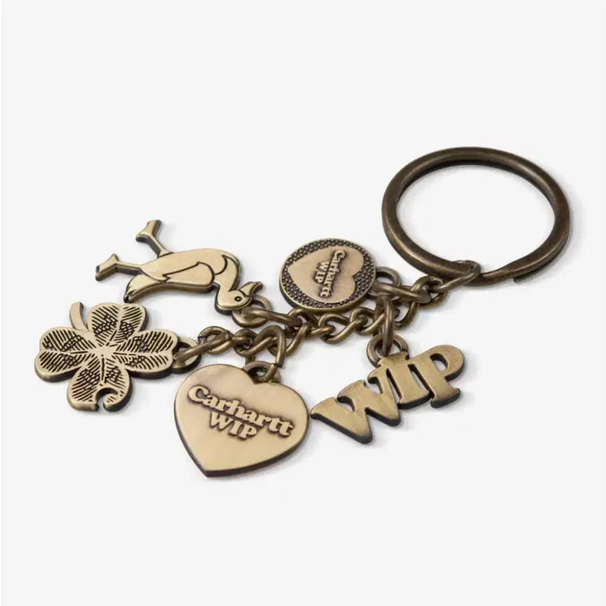 [BUNJANG] Carhartt WIP x CHAMSS Keychain Gold / 칼하트윕 참스 키체인 골드