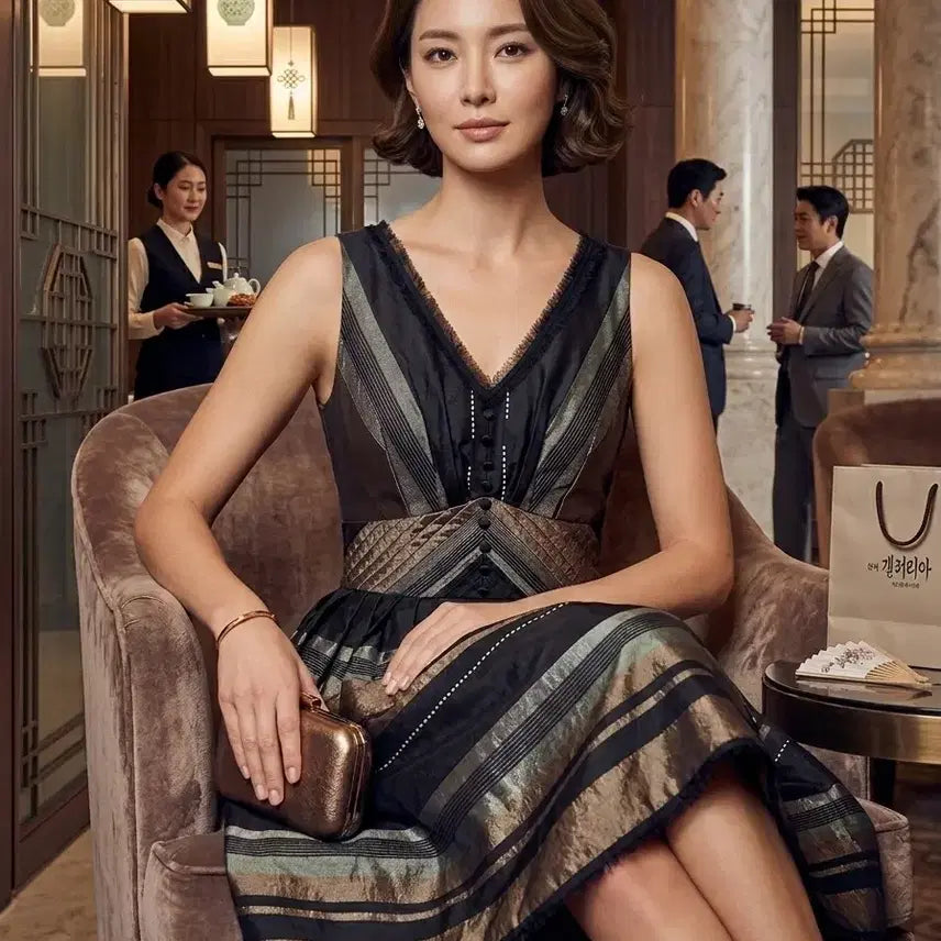 [BUNJANG] Objet Luxury Silk Dress / 오브제 럭셔리원피스