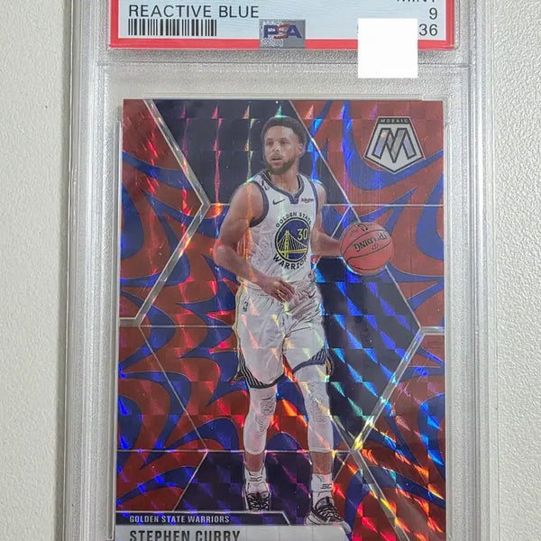 [BUNJANG] Stephen Curry 2019-20 Panini Mosaic Reactive Blue Card PSA 9 / 2019-20 nba 스테판 커리 파니니 모자익 블루 카드 psa 9