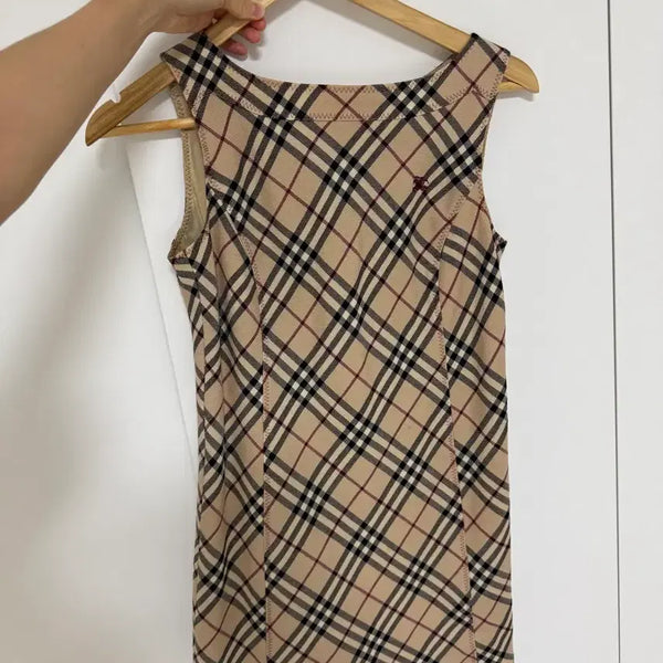 [BUNJANG] Burberry Check Sleeveless Mini Dress / 버버리 나시 원피스