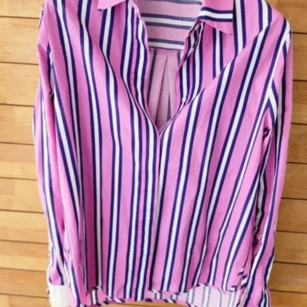[BUNJANG] Maje Striped Shirt Blouse / 마쥬 셔츠블라우스