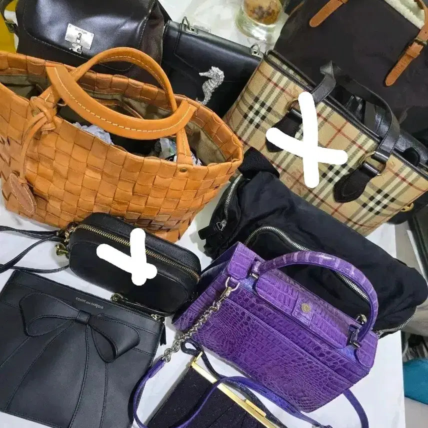 [BUNJANG] Various Designer Handbags (Burberry, Comme des Garçons, Crocodile, Agnès B., Tory Burch, etc.) / 가방들(버버리..꼼데.악어백.아네스베.토리버치 등등