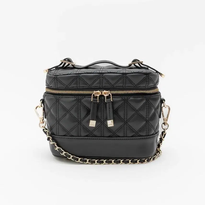 [BUNJANG] Randa Quilted Vanity Bag Black / 란다 베니티 백 블랙 randa 스나계 양산형 양지뢰 지뢰계 퀼팅