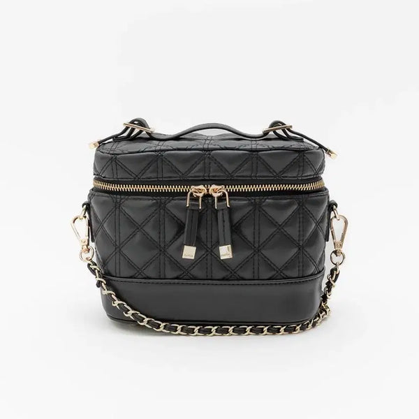[BUNJANG] Randa Quilted Vanity Bag Black / 란다 베니티 백 블랙 randa 스나계 양산형 양지뢰 지뢰계 퀼팅