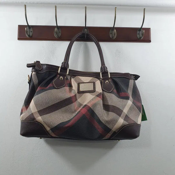 [BUNJANG] Daks Women's Plaid Tote Bag / 닥스 여성 체크패턴 토트백 데일리 가방