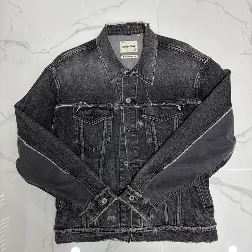 [BUNJANG] WEGO Denim Jacket Size 2 / 뤡코즈 데님자켓2사이즈