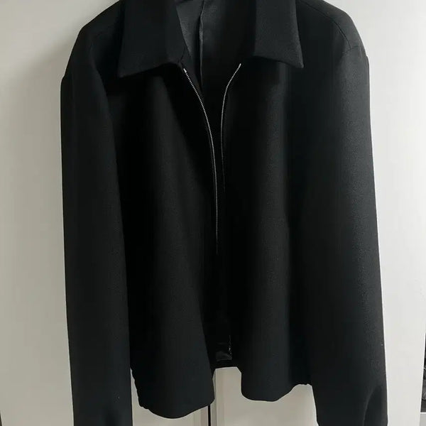 [BUNJANG] Sunflower Wool Blouson Jacket Black XL / 선플라워 울 블루종 자켓 xl 블랙