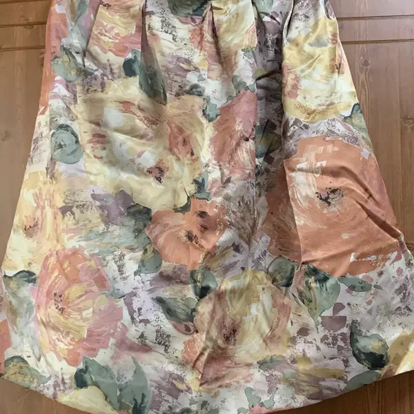 [BUNJANG] Vintage Flower Pattern Skirt / 빈티지 플라워 패턴 스커트