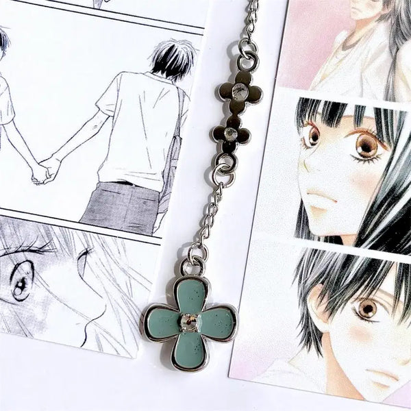 [BUNJANG] Kimi ni Todoke Sawako Kazehaaya Four-Leaf Clover Keyring / 너에게 닿기를 사와코 카제하야 네잎클로버 키링