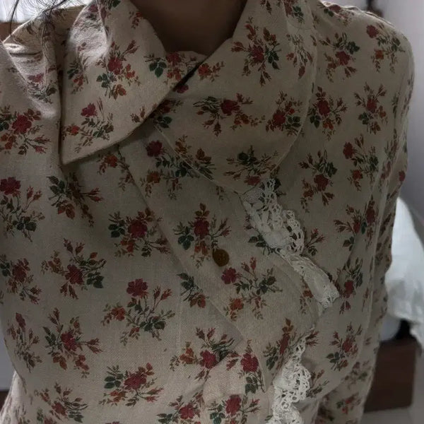 [BUNJANG] Vivienne Westwood Floral Lace Blouse / 비비안웨스트우드 플라워 셔츠 블라우스
