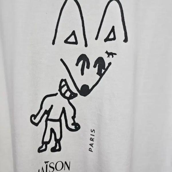 [BUNJANG] Maison Kitsuné T-shirt White / 메종키츠네 반팔티 화이트 M/L/XL