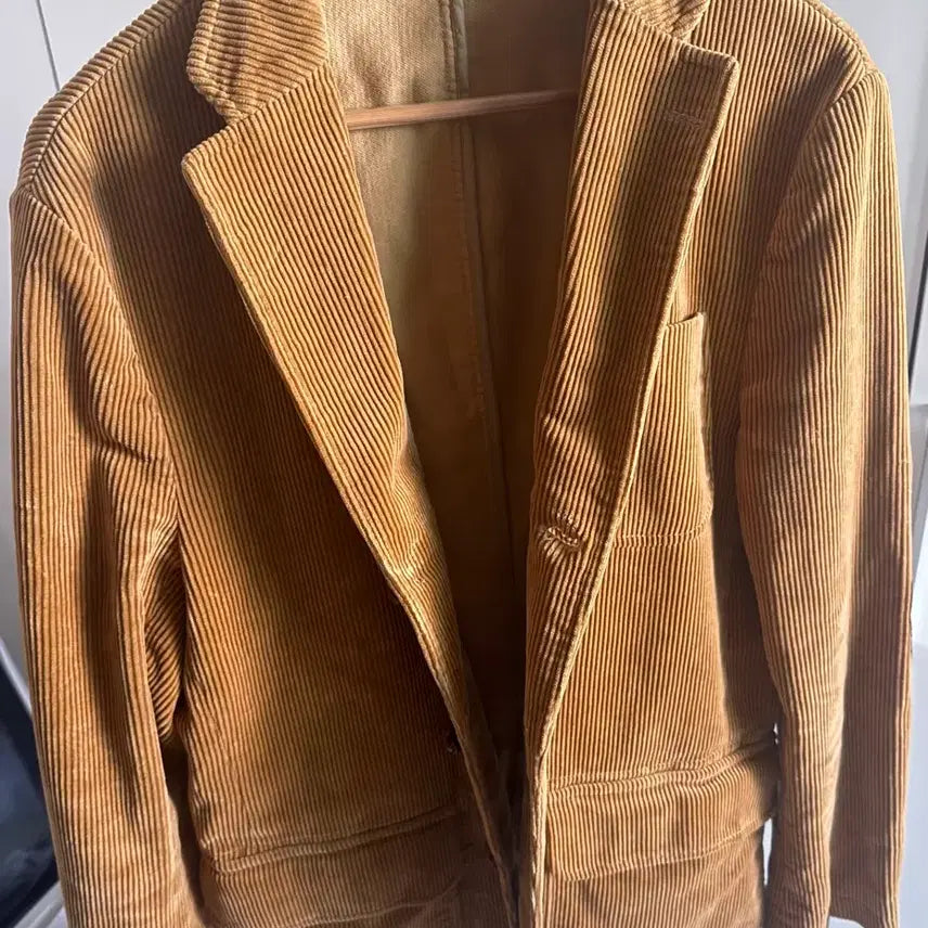 [BUNJANG] Polo Ralph Lauren Corduroy Blazer Camel Leather Patch Size 42R (Fits 100-105) / 폴로 랄프로렌 코듀로이 블레이저 카멜 42R (가죽패치) 100-105