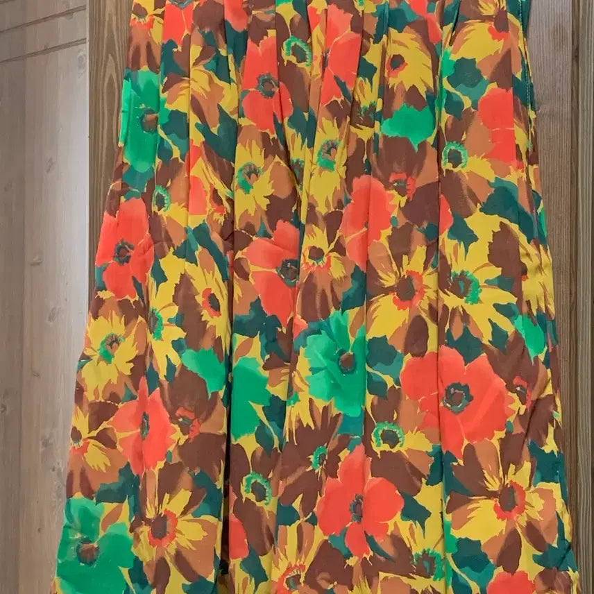 [BUNJANG] Vintage Floral Flare Skirt / 빈티지 플로럴 플레어 스커트