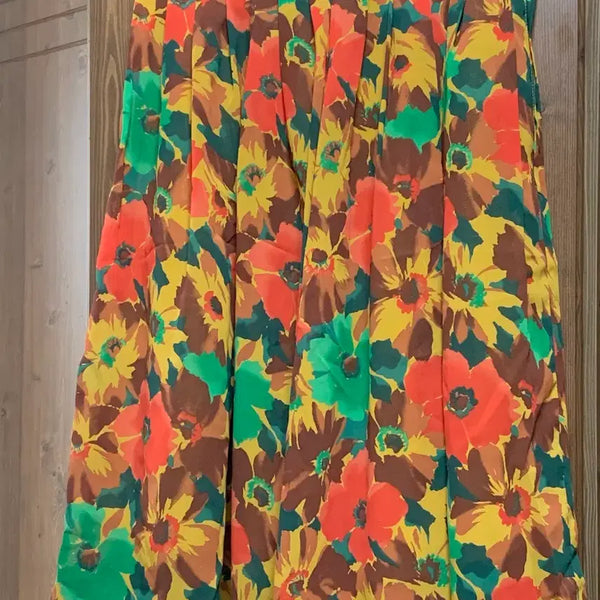 [BUNJANG] Vintage Floral Flare Skirt / 빈티지 플로럴 플레어 스커트