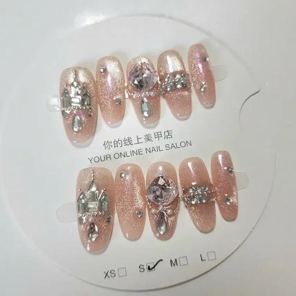 [BUNJANG] Handmade Magnetic Nail Tips - Soft Sheer / 여리여리 자석 수제네일팁