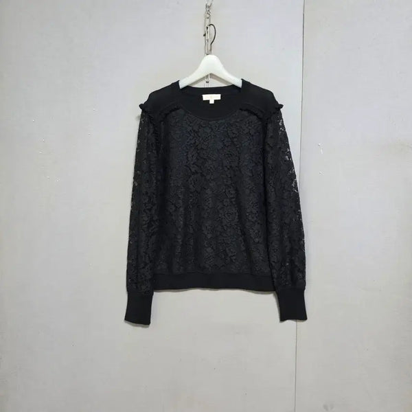 [BUNJANG] Tory Burch Lace Trim Knit Sweater / 토리버치 레이스배색 이쁜 니트 M  n8410