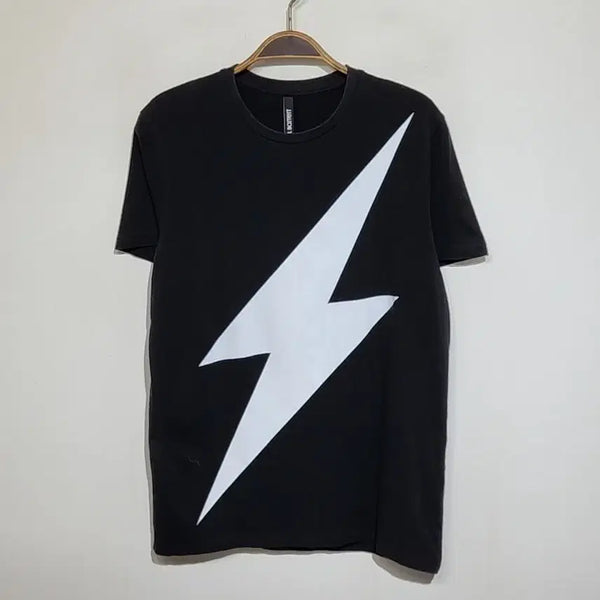 [BUNJANG] Neil Barrett Lightning Bolt T-shirt Black / (S) 닐바렛 반팔티 블랙 번개 티셔츠 매장판
