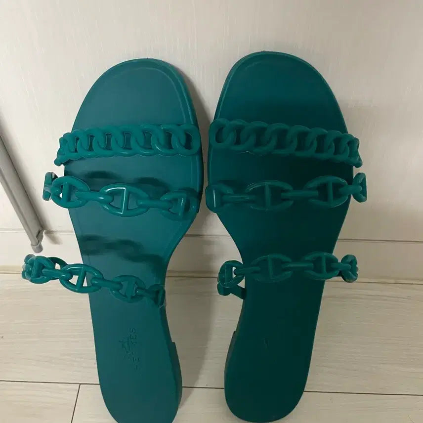 [BUNJANG] Hermes Style Jelly Sandals Green Size 36 / 에르메스 젤리 샌들 36 그린