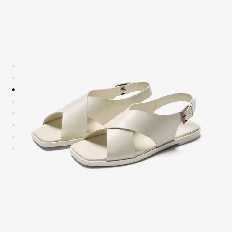 [BUNJANG] CUEREN Eze 05 Sandals Ivory / [실착용 1회] CUEREN(쿠에른) EZE 05 샌들 아이보리