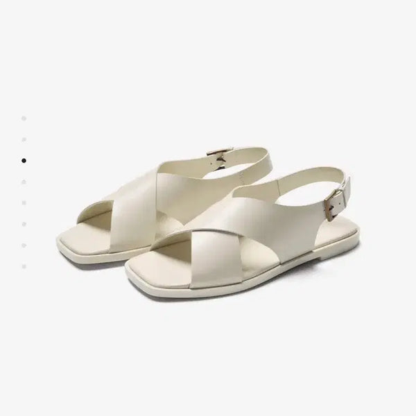 [BUNJANG] CUEREN Eze 05 Sandals Ivory / [실착용 1회] CUEREN(쿠에른) EZE 05 샌들 아이보리