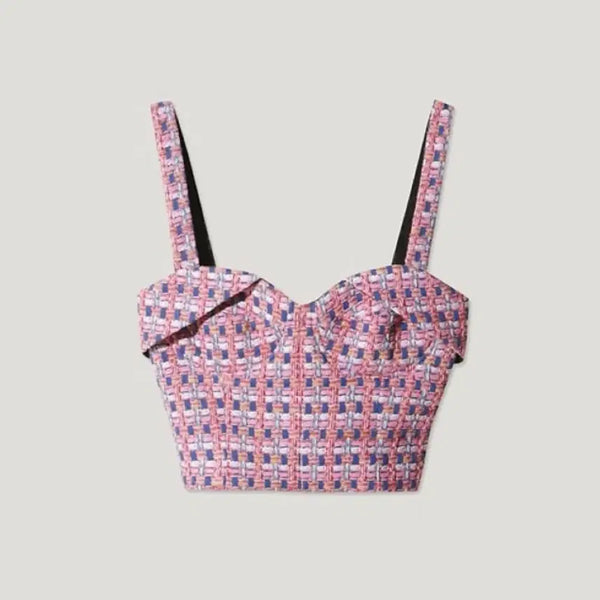 [BUNJANG] IRO Tweed Cropped Top (Size 36) / 새상품 IRO 이로  트위드 크롭탑 36