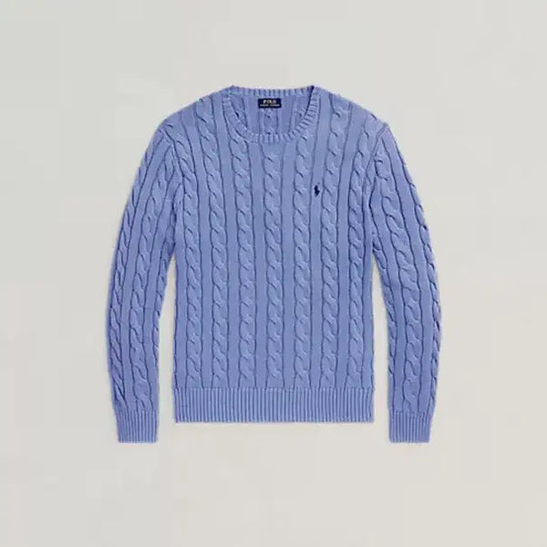 [BUNJANG] Polo Ralph Lauren Cable Knit Sweater Blue / 폴로 랄프로렌 케이블 니트 블루