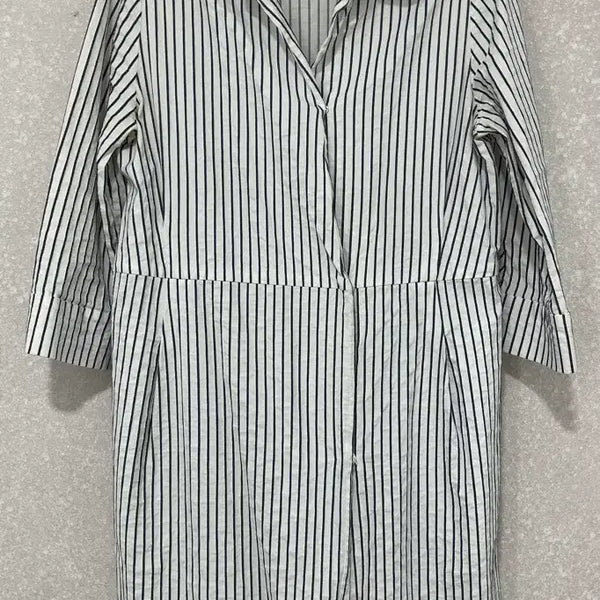 [BUNJANG] She's Miss Striped Shirt Dress / 쉬즈미스 스트라이프 셔츠 원피스