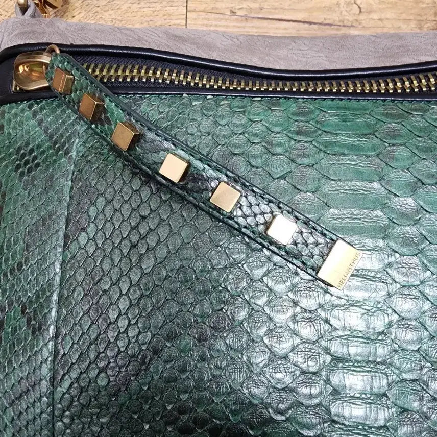 [BUNJANG] Python Leather Crossbody Shoulder Bag / (새상품) 천연가죽 파이톤 크로스백 숄더백 편집샵 100만원대