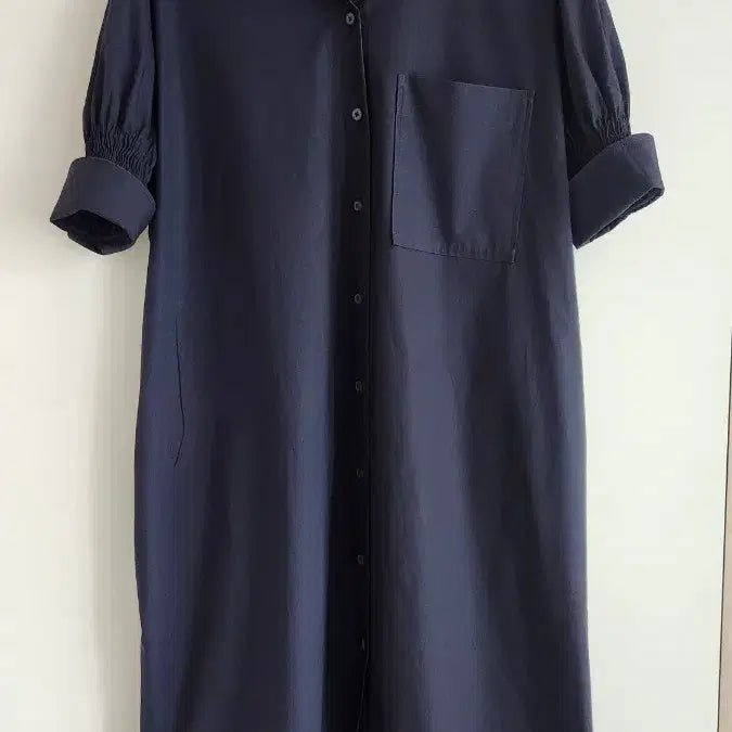 [BUNJANG] COS Shirt Dress Navy / COS 셔츠 원피스 네이비
