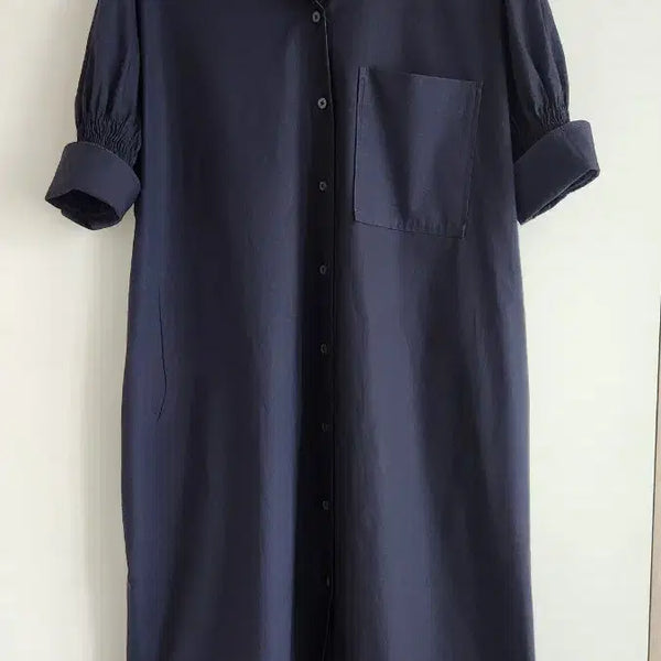 [BUNJANG] COS Shirt Dress Navy / COS 셔츠 원피스 네이비