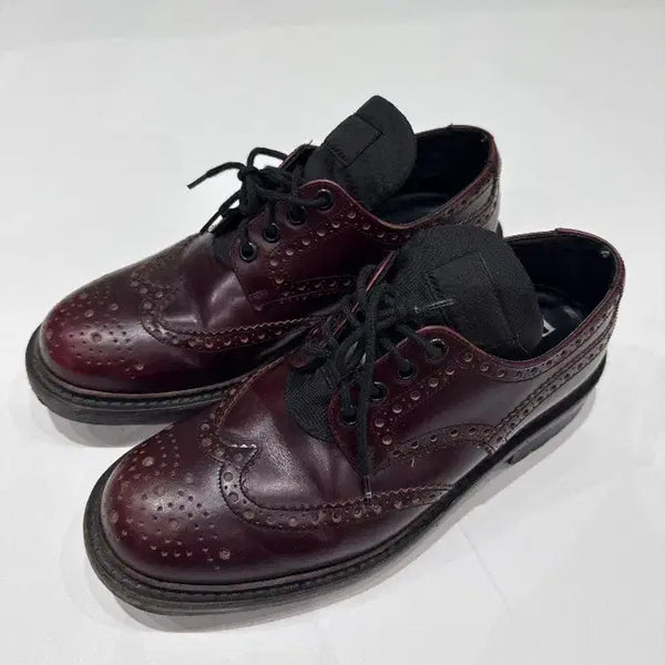 [BUNJANG] Prada Leather Wingtip Shoes Brown / [6] 프라다 레더 윙팁 슈즈 브라운