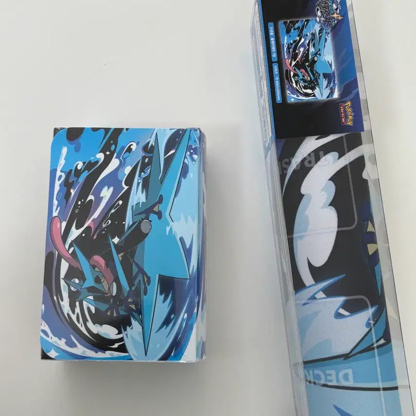 [BUNJANG] Pokemon Card Mega Greninja Playmat + Deck Case Set / 포켓몬 카드 메가개굴닌자 플레이매트 + 덱케이스 세트